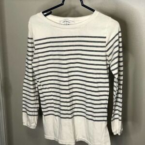 5/ $25 𝅺ZARA Collection White black striped long sleeve S
